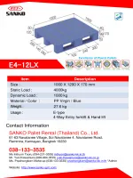 Plastic Pallet E4-12LX Catalog