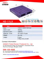 Plastic Pallet H2-11LX Catalog
