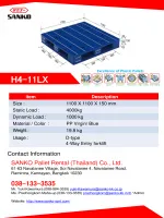 Plastic Pallet H4-11LX Catalog