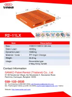Plastic Pallet R2-11LX Catalog